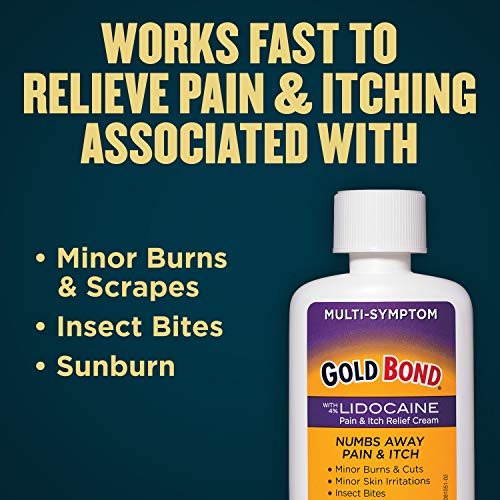 Gold Bond Pain & Itch Relief Cream with Lidocaine, gold, 1.75 Ounce