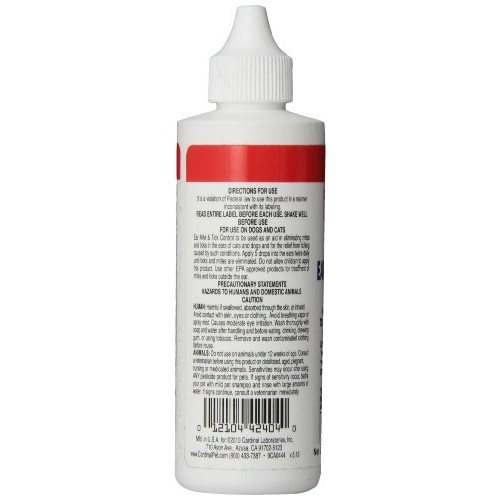 GOLD MEDAL PETS Ear Mite and Tick Control for Dogs and Cats, 4 Ou...