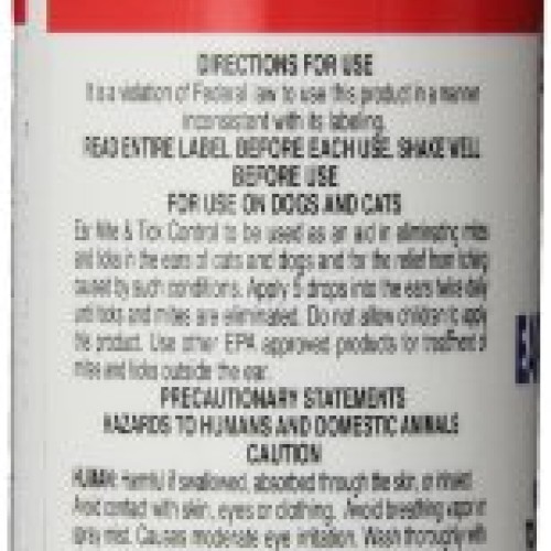 GOLD MEDAL PETS Ear Mite and Tick Control for Dogs and Cats, 4 Ou...