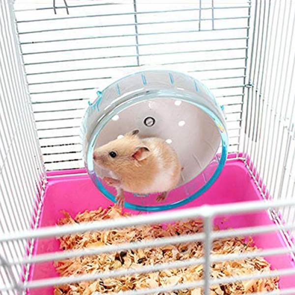 4.7 Inches Small Size Silent Hamster Wheel, Hamster Toys for Hams...