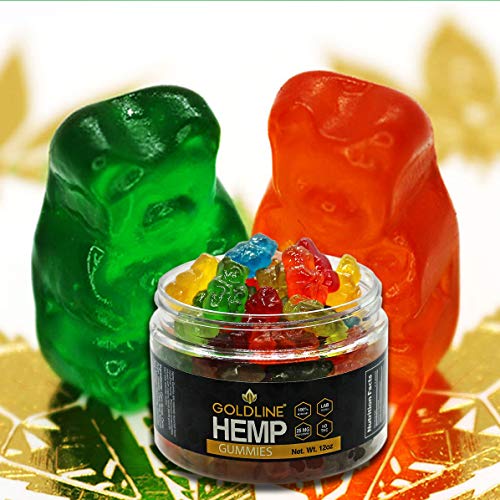 Large Hemp Gummies for Stress Relief Gummy - Great for Pain, Inso...