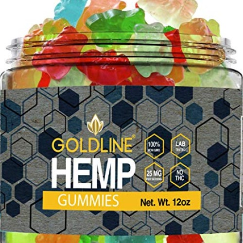 Large Hemp Gummies for Stress Relief Gummy - Great for Pain, Inso...