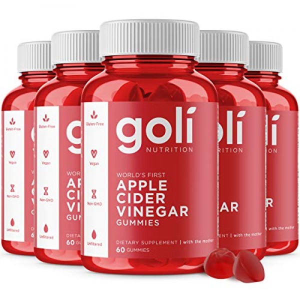 Apple Cider Vinegar Gummy Vitamins by Goli Nutrition - Immunity, ...