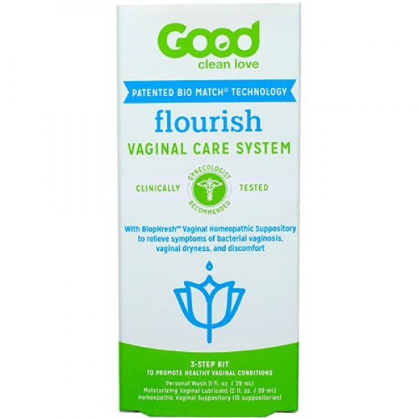 Good Clean Love Flourish Vaginal Care System, 30-Day Regimen, Rel...