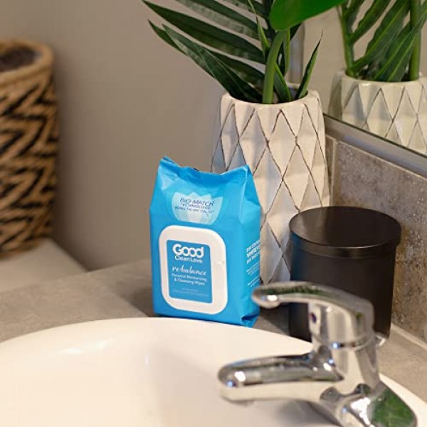 Good Clean Love Rebalance Personal Moisturizing & Cleansing Wipes...