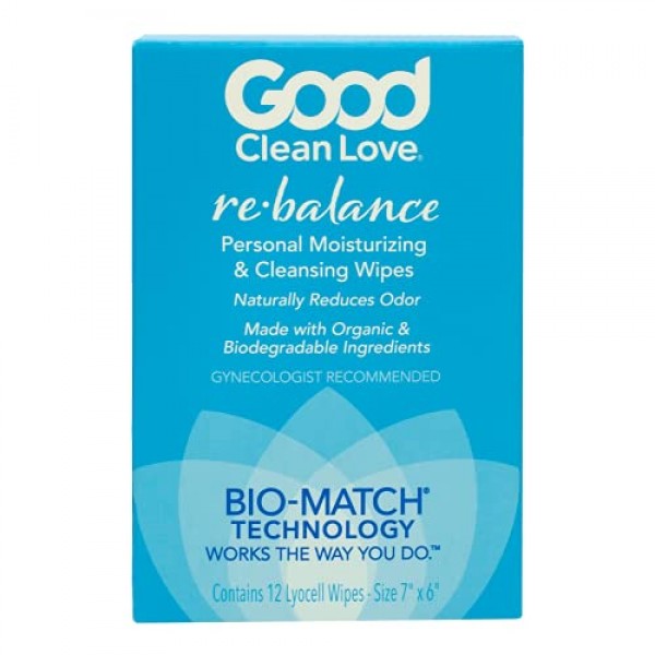Good Clean Love Rebalance Personal Moisturizing & Cleansing Wipes...