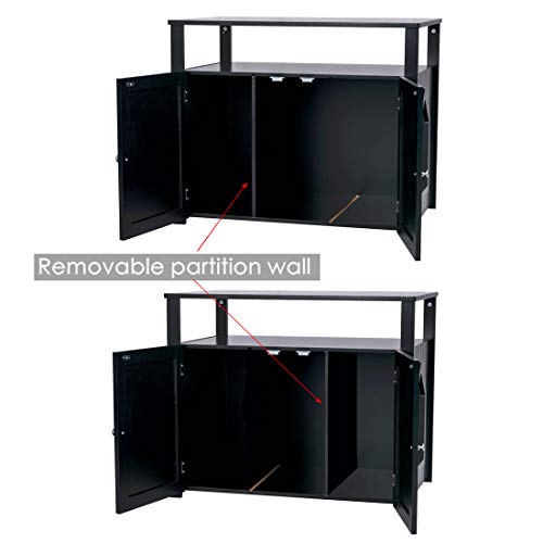 Good Life Double-Door Pet Crate Cat Washroom Hidden Cat Litter Bo...