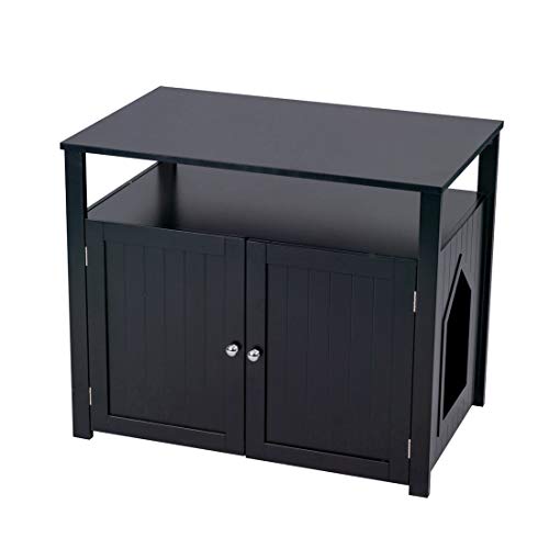 Good Life Double-Door Pet Crate Cat Washroom Hidden Cat Litter Bo...