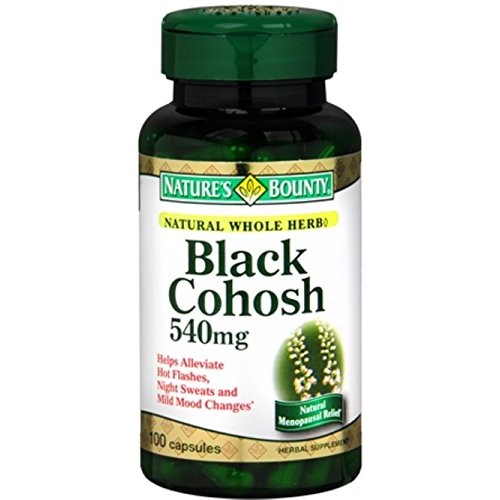 Natures Bounty Black Cohosh 540 mg Capsules 100 Capsules Pack o...