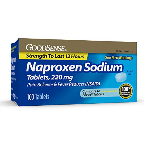 GoodSense All Day Pain Relief, Naproxen Sodium Tablets 220mg, 100...