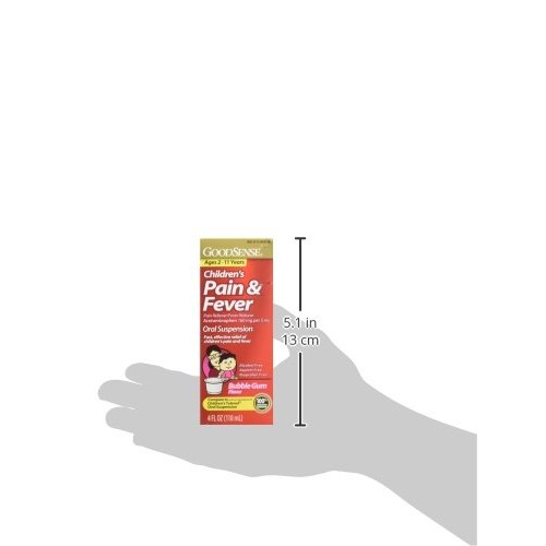 GoodSense Childrens Pain Reliever Oral Suspension Liquid, Bubble...