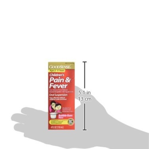 GoodSense Childrens Pain Reliever Oral Suspension Liquid, Bubble...
