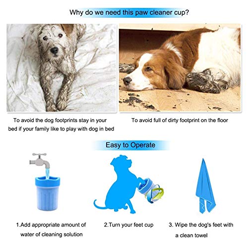 Goodoubles Pet Foot Washing Cup Dog Cat Puppy Paw Cleaner Portabl...