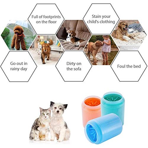 Goodoubles Pet Foot Washing Cup Dog Cat Puppy Paw Cleaner Portabl...