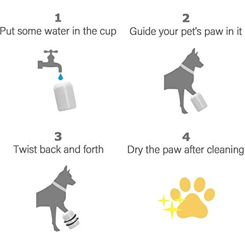 Goodoubles Pet Foot Washing Cup Dog Cat Puppy Paw Cleaner Portabl...