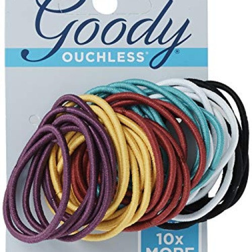 Goody Ouchless No Metal Hair Elastics, Brooke, 2 mm, 36 Count