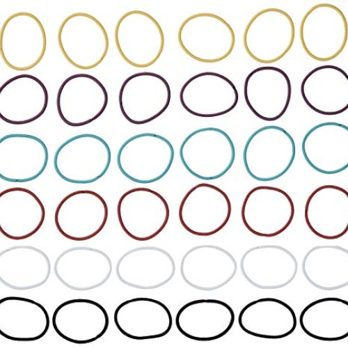 Goody Ouchless No Metal Hair Elastics, Brooke, 2 mm, 36 Count