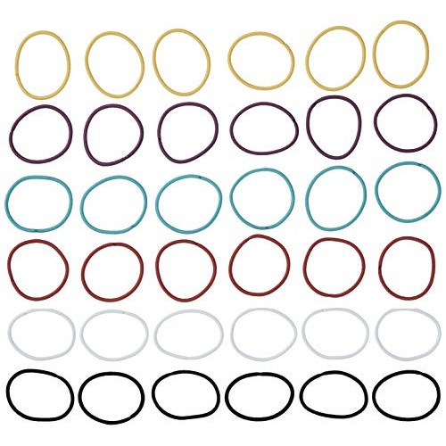 Goody Ouchless No Metal Hair Elastics, Brooke, 2 mm, 36 Count