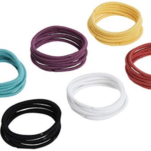 Goody Ouchless No Metal Hair Elastics, Brooke, 2 mm, 36 Count