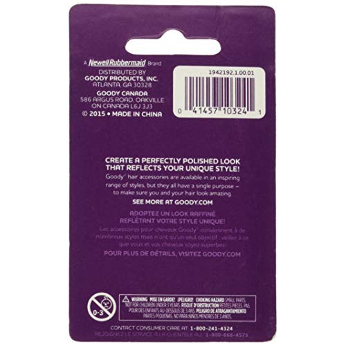 GOODY Side Hair Combs, Mock Tortoise, 2 Count