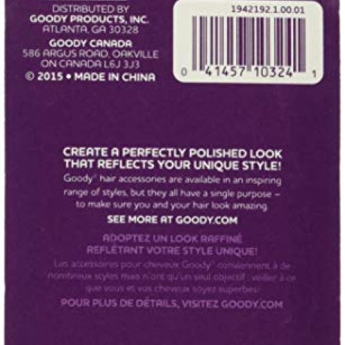 GOODY Side Hair Combs, Mock Tortoise, 2 Count