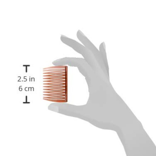 GOODY Side Hair Combs, Mock Tortoise, 2 Count
