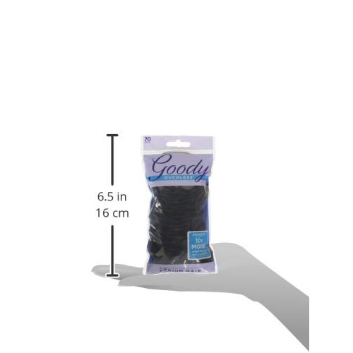 GOODY Womens Hair Ouchless No Metal Black Hair Elastics Storage ...