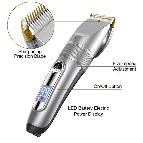 GOOLEEN Hair Clippers for Men Cordless Hair Trimmer Beard Trimmer...