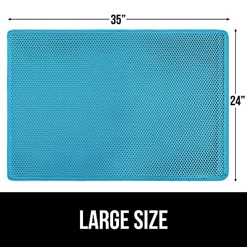 Gorilla Grip Durable Honeycomb Cat Litter Box Mat, Water Resistan...