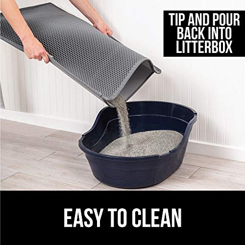 Gorilla Grip Durable Honeycomb Cat Litter Box Mat, Water Resistan...