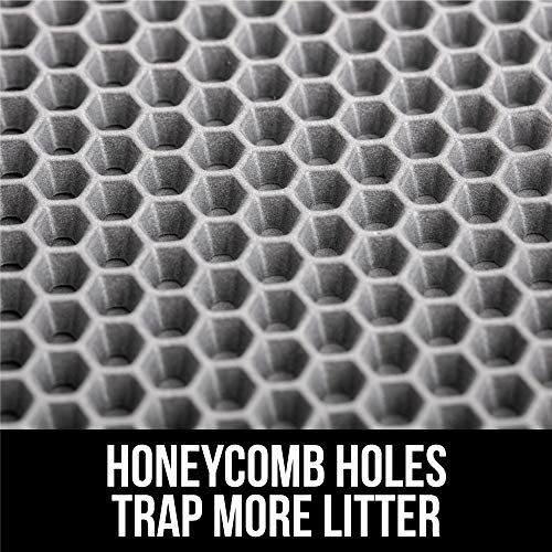 Gorilla Grip Durable Honeycomb Cat Litter Box Mat, Water Resistan...