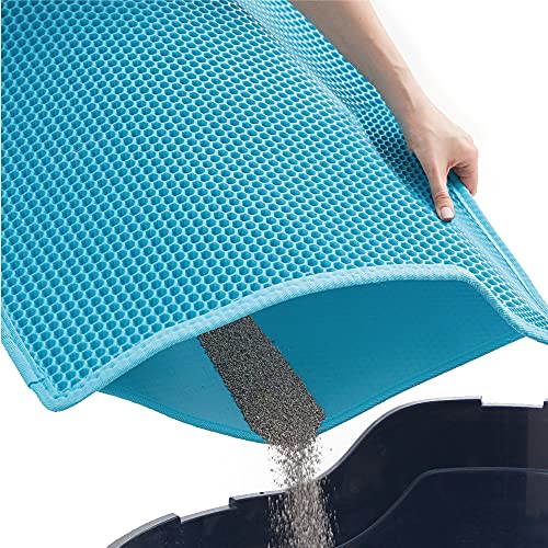 Gorilla Grip Durable Honeycomb Cat Litter Box Mat, Water Resistan...