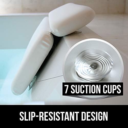 Gorilla Grip Spa Bath Pillow, Headrest and Neck Support, Thick La...