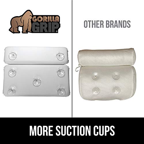 Gorilla Grip Spa Bath Pillow, Headrest and Neck Support, Thick La...