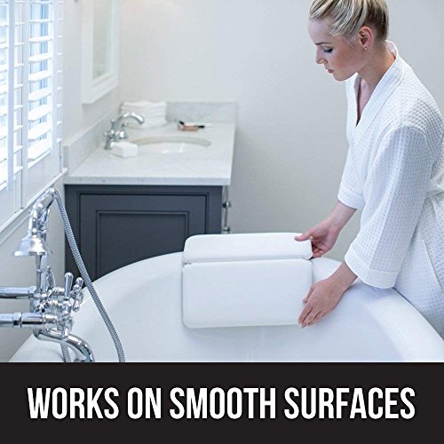 Gorilla Grip Spa Bath Pillow, Headrest and Neck Support, Thick La...