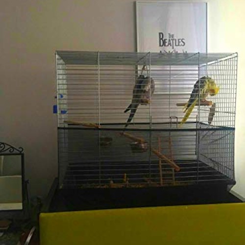 Gosear Bird Cage Skirt, Bird Cage Cover Soft Ventilated Mesh Pet ...