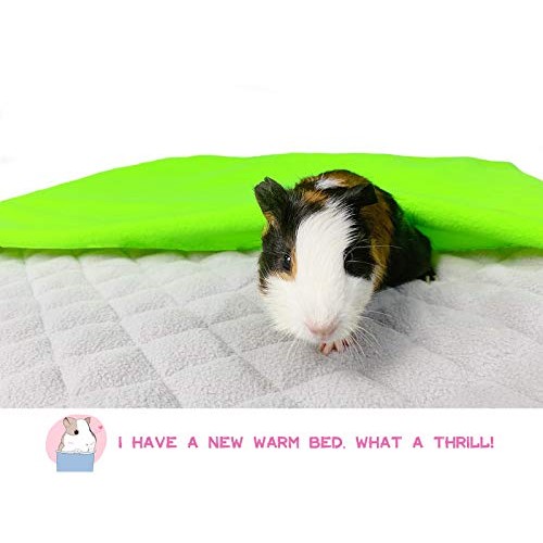 GOSMOO MKT Small Animals Guinea Pig Reusable Pee Pad Bed House Wa...