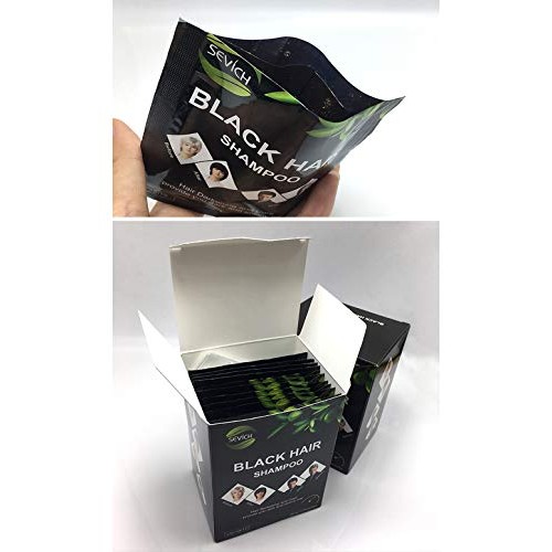 Instanty Black Hair Dye,Semi Permanent Shampoo,2 In 1 Black Hair ...