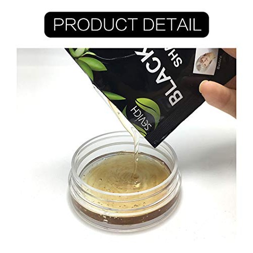 Instanty Black Hair Dye,Semi Permanent Shampoo,2 In 1 Black Hair ...