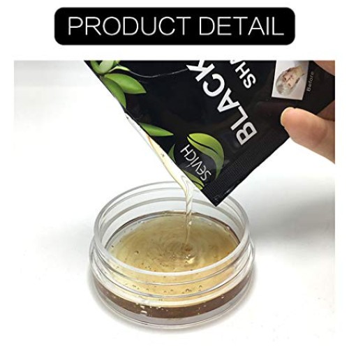 Instanty Black Hair Dye,Semi Permanent Shampoo,2 In 1 Black Hair ...