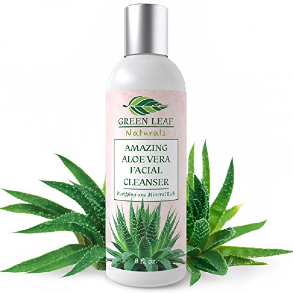 Amazing Aloe Vera Facial Cleanser for Women - Pure Natural Ingred...