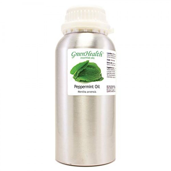 16 fl oz - Peppermint Essential Oil 100% Pure & Uncut, Aluminum...