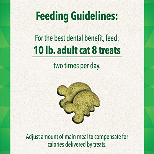 FELINE GREENIES Dental Cat Treats, Savory Salmon Flavor, 2.1 oz. ...