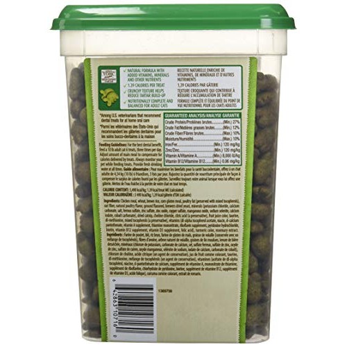 FELINE GREENIES Natural Dental Care Cat Treats Catnip Flavor, 11 ...