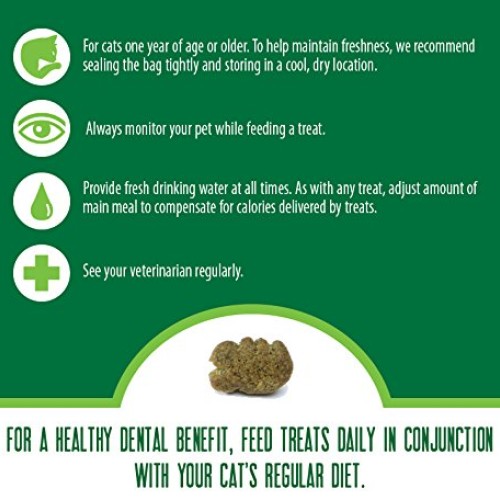 FELINE GREENIES Natural Dental Care Cat Treats Catnip Flavor, 11 ...