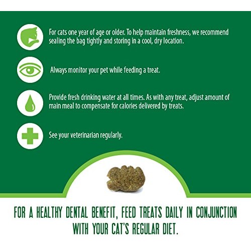 FELINE GREENIES Natural Dental Care Cat Treats Catnip Flavor, 11 ...