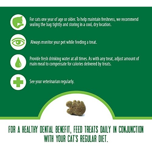 FELINE GREENIES Natural Dental Care Cat Treats Oven Roasted Chick...