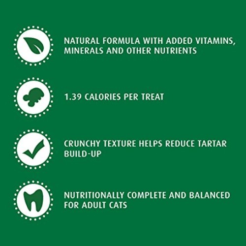 FELINE GREENIES Natural Dental Care Cat Treats Tempting Tuna Flav...