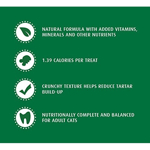 FELINE GREENIES Natural Dental Care Cat Treats Tempting Tuna Flav...