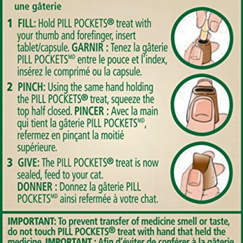 FELINE GREENIES PILL POCKETS for Cats Natural Soft Cat Treats, Sa...